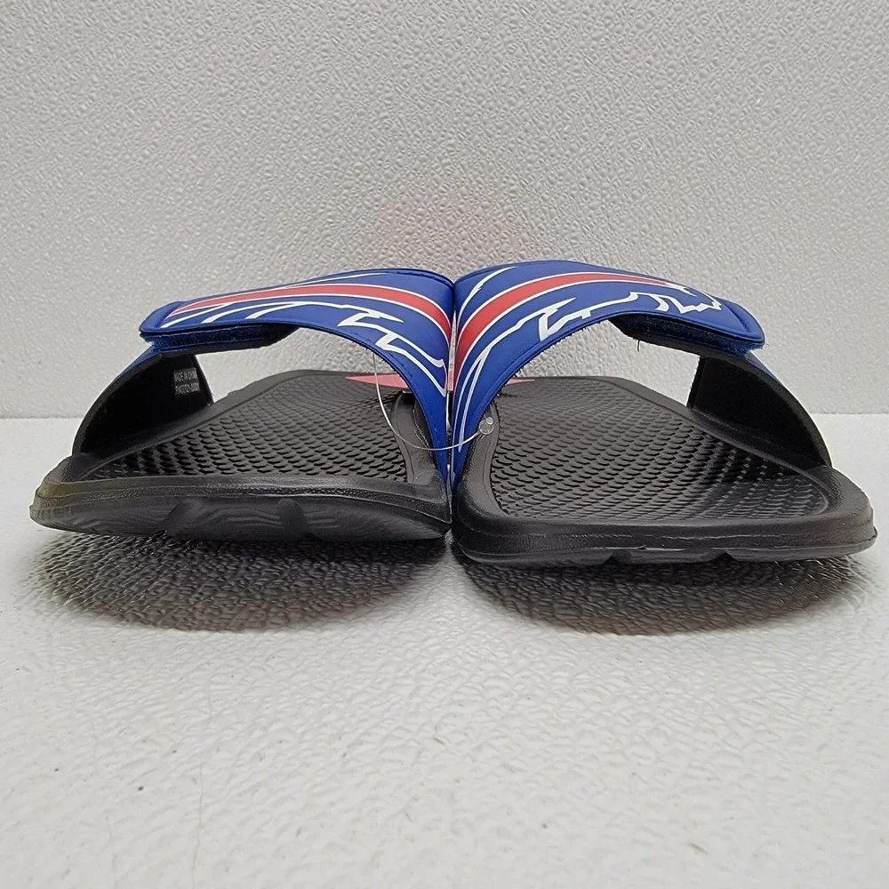 Buffalo Bills NWT Foco NFL Size L‎ Hook & Loop Adjustable Strap Slides Sandal